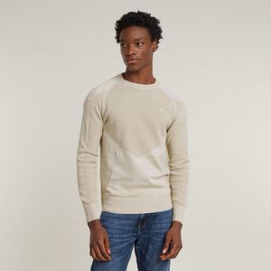G-Star RAW 3D Biker R Knit, meerdere kleuren (Whitebait/Dk Brick D25068-c259-g908), XL