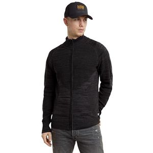 G-Star - D25070-C259-7242 - Gebreide Trui - Zwart - 3D Biker Zip Through