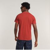 G-Star RAW - D24449 T-shirt - Rood - Biologisch Katoen - Korte Mouwen