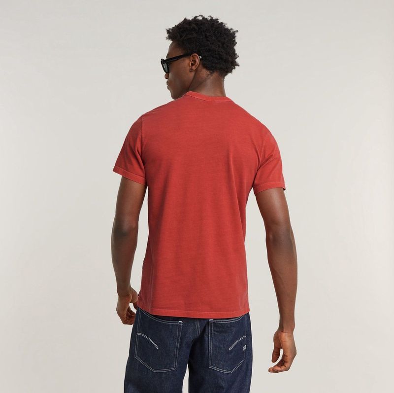 G-Star RAW - D24449 T-shirt - Rood - Biologisch Katoen - Korte Mouwen