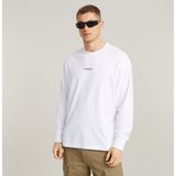 G-Star RAW Middenborst Boxy met lange mouwen, wit (White D25078-c336-110), XS