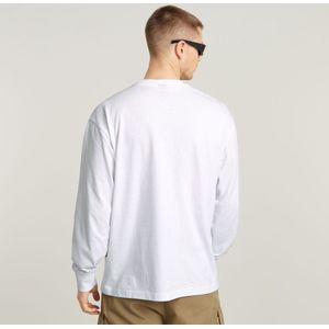 G-Star RAW Middenborst Boxy met lange mouwen, wit (White D25078-c336-110), XS