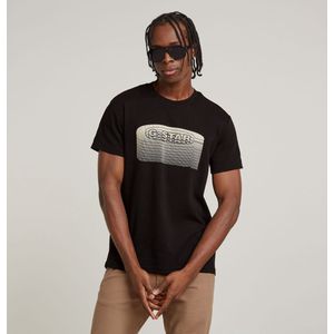 G-STAR RAW - Old Skool Logo - T-shirt - Zwart