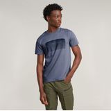 G-star - Stacked Old Skool Logo R - T-shirt - Katoen - Korte Mouwen