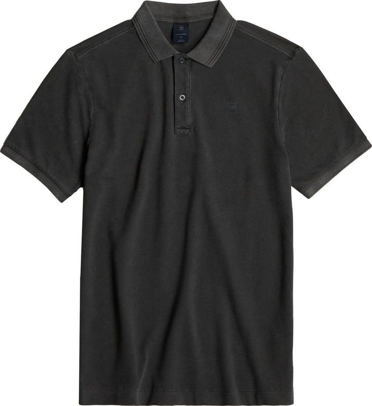 G-STAR - Dunda overdyed slim polo - D11595-D756 - B564 dk black gd