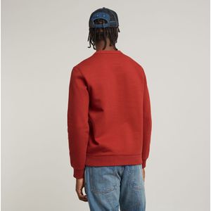 G-star Stacked Old Skool Logo Sweatshirt Rood Man