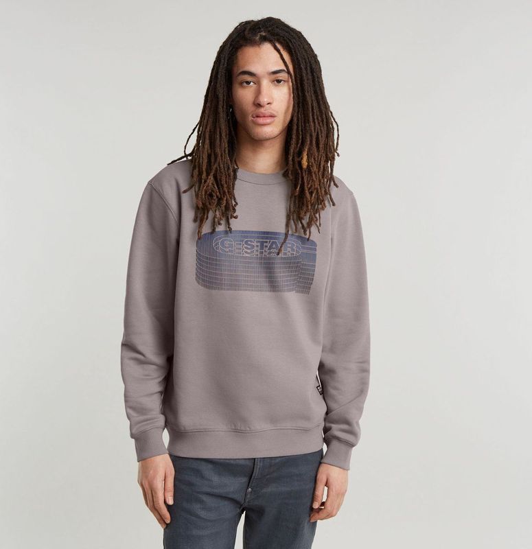 G-Star - D25099-D733-G106 Sweatshirt - Grijs - Biologisch Katoen - Lange Mouwen