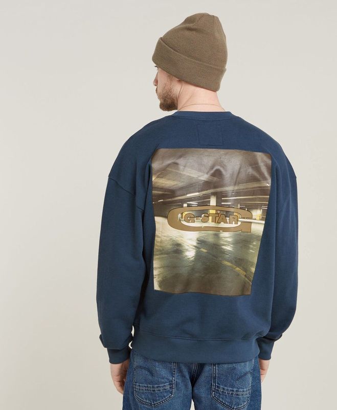 G-Star - Photo Back Print - Sweatshirt - Losse Pasvorm - 100% Biologisch Katoen