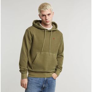 G-Star RAW Overdyed sweater met capuchon, groen (Shadow Olive Gd D25103-d688-d033), M