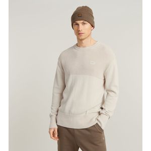 G-STAR - Fisherman - Sweatshirt - Wit - Gebreid