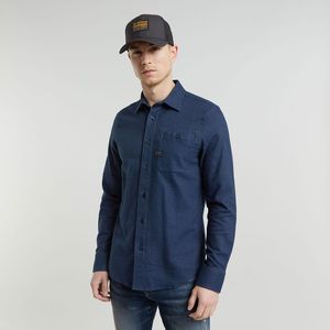 G-Star RAW Bristum 2.0 Slim overhemd, meerkleurig (Dk Sea Blue Bt D23553-d742-g772), XXL
