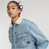G-Star - D25142-D536-G339 Relaxte Sherpa Jas - Blauw - Katoen
