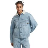 G-Star - D25142-D536-G339 Relaxte Sherpa Jas - Blauw - Katoen