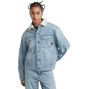 G-Star - D25142-D536-G339 Relaxte Sherpa Jas - Blauw - Katoen
