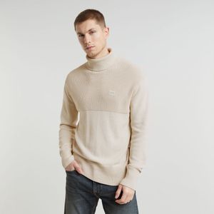 G-STAR - D25151-C868-1603 - Gebreide Turtle Neck Pullover - Wit - Heren