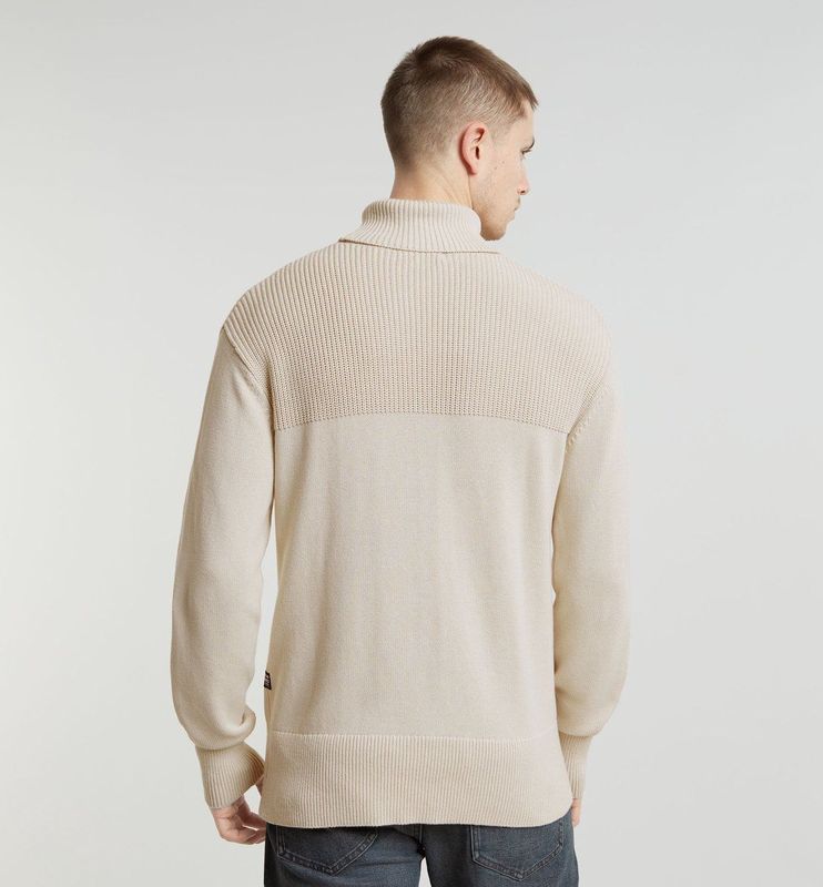 G star Fisherman Trui Met Hoge Hals Beige Man