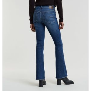 G-STAR 3301 Flare Jeans Dames - Blauw Faded Zonal Wind