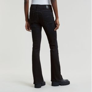 G-star 3301 Flare Fit Spijkerbroek - Blauw - Stretch Denim - Hoge Taille