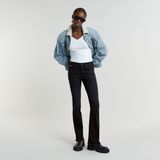 G-Star 3301 Flare Fit Spijkerbroek - Blauw - Stretch Denim - Hoge Taille