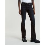 G-Star 3301 Flare Fit Spijkerbroek - Blauw - Stretch Denim - Hoge Taille