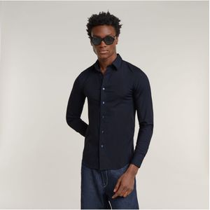G-STAR RAW Heren Slim T-shirt met lange mouwen, blauw (Salute D25176-d701-c742), M, Blauw (Salute D25176-d701-c742), M