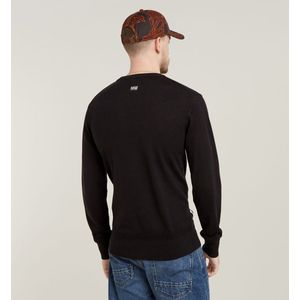 G-STAR Premium Core gebreide trui sweatshirt voor heren, Zwart (Dk Black D25174-d847-6484), XL