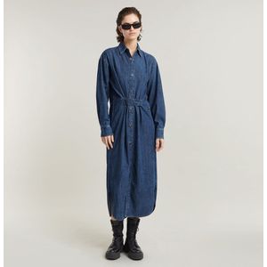 G-Star - D25183-D252-G749 Blousejurk - Blauw - Katoen - Lange Mouwen