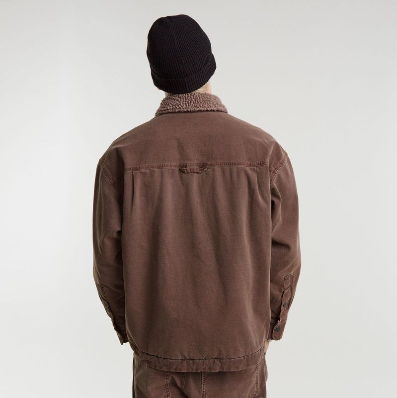 G-star - Boxy Fit Jas - Jack Sherpa - Zwart - 75% Katoen - Regular Fit