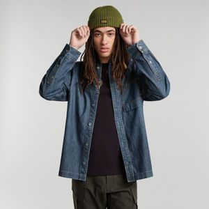 G-star - Denim Shirt One Pocket - Overhemd - Katoen - Lange Mouwen