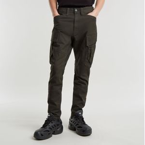 Cargobroek - Zip Pocket 3D - Skinny Fit - Zwart - Katoen Elastan