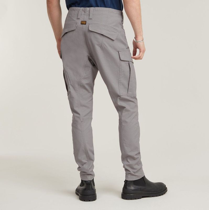 Cargobroek - Zip Pocket 3D - Zwart - Katoen/Elastaan - Skinny Fit