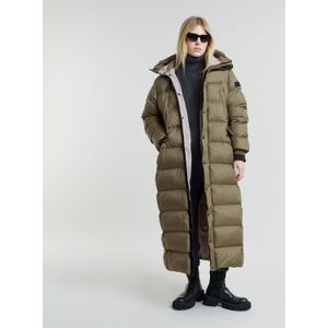 G-Starvoor vrouwen. D25190-B958-735 Whistler Lange Pufferjas Groen (XXS), Casual, Gerecycled polyester, Duurzaam