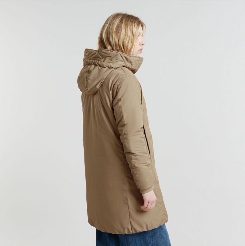 Parka Reversible - Midi Lengte - Groen - 100% Polyester (Recycled)