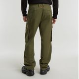 G-Star RAW - R-3N Regular Straight Cargo - Beige - Katoen - Ritssluiting en Knoopsluiting