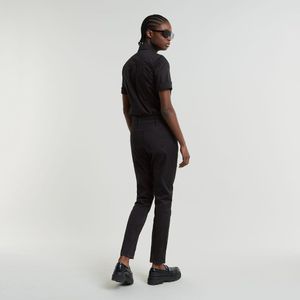 Jumpsuit - Slim Fit - Zwart - 97% Katoen, 3% Elastaan