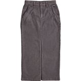 G-star - D25237-D730 - Midi Rok - Zwart - 98% Katoen, 2% Elastaan, Hoge Taille, Split aan de Voorkant