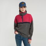 G-Star - Multi Color - Sweatshirt - Grijs - Roze - Gerecyclede Wol