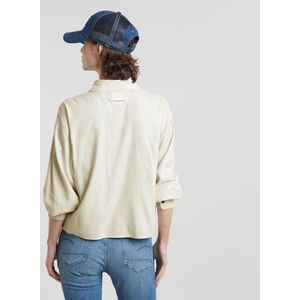 Overhemd - Beige - Katoen - Relaxte Pasvorm