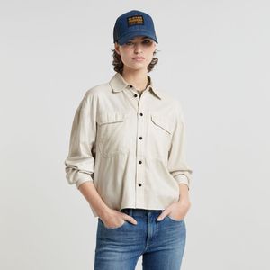 G-Star - D25242-D719-127 - Cropped Pocket Overhemd - Beige - Katoen