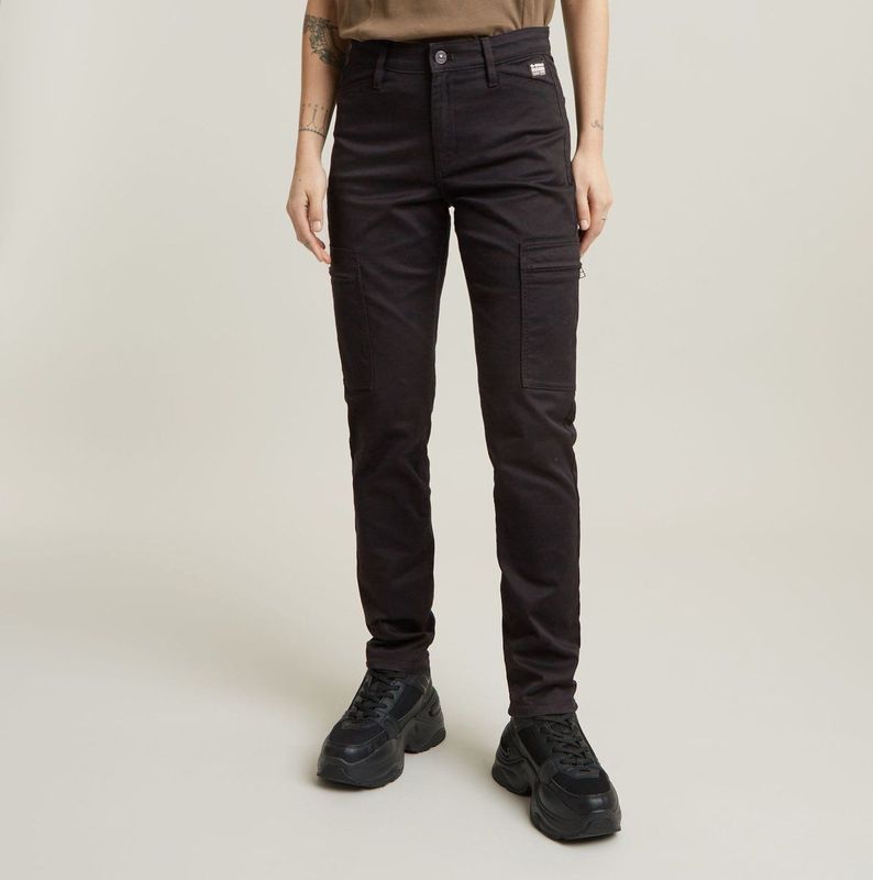 G-STAR - Cargobroek - Zwart - Skinny - Mid Waist
