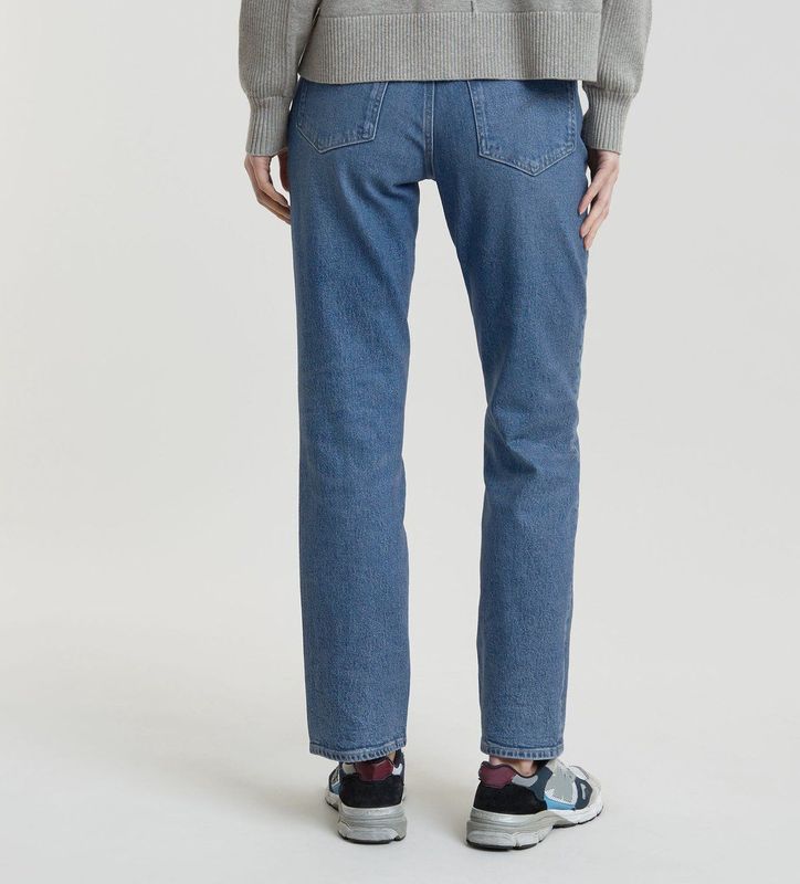 G-star - Viktoria Spijkerbroek - Blauw - Stretch Denim - Hoge Taille - Rechte Pijp