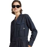 Jumpsuit - Tailored Wrap - Loose Fit - Katoen - Reverskraag - Denim