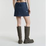 G-Starvoor vrouwen. D25319-D785-001 Origins Bowey Selvedge Rok blauw (24), Casual, Biologisch katoen, Duurzaam