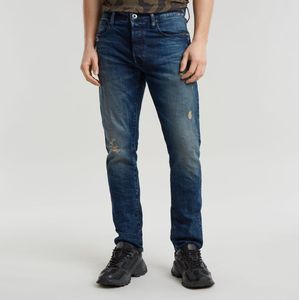 G-Star RAW - 3301 - Jeans - Blauw - Leerachtig Papiermateriaal