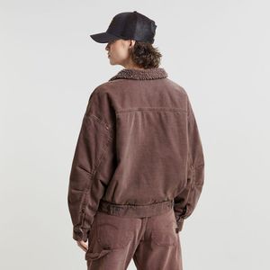 G-Star - Drifter Sherpa Jas - Bruin - Oversized Model - Biologisch Katoen - Duurzaam