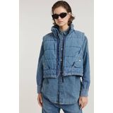 G-Star - D25344-D777-G794 - Gewatteerd Mae Vest - Blauw - Casual - Katoen - Duurzaam