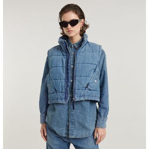 G-Star - D25344-D777-G794 - Gewatteerd Mae Vest - Blauw - Casual - Katoen - Duurzaam