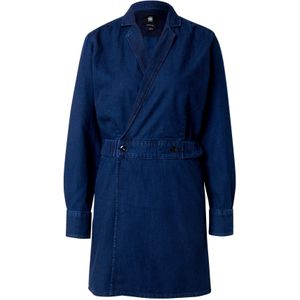 G-Star - D25350-D539-G839 - Wikkeljurk - Marineblauw - Katoen, Lange Mouwen