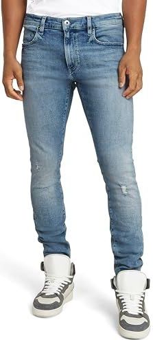 G-STAR - Revend Fwd - Skinny Jeans - Blauw - Antique Faded Ripped Icecap D20071-d441-g722