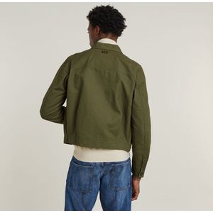 Overshirt - Katoen - Groen - Regular Fit